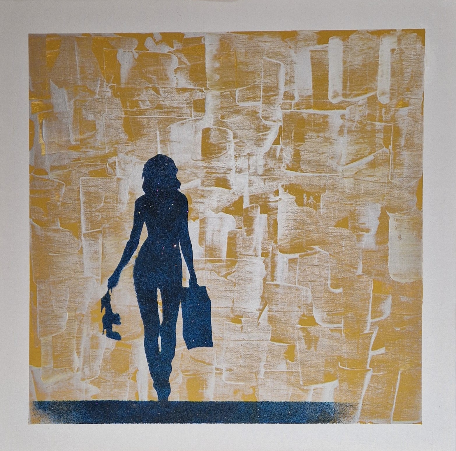 woman on a trip 50x50 cm