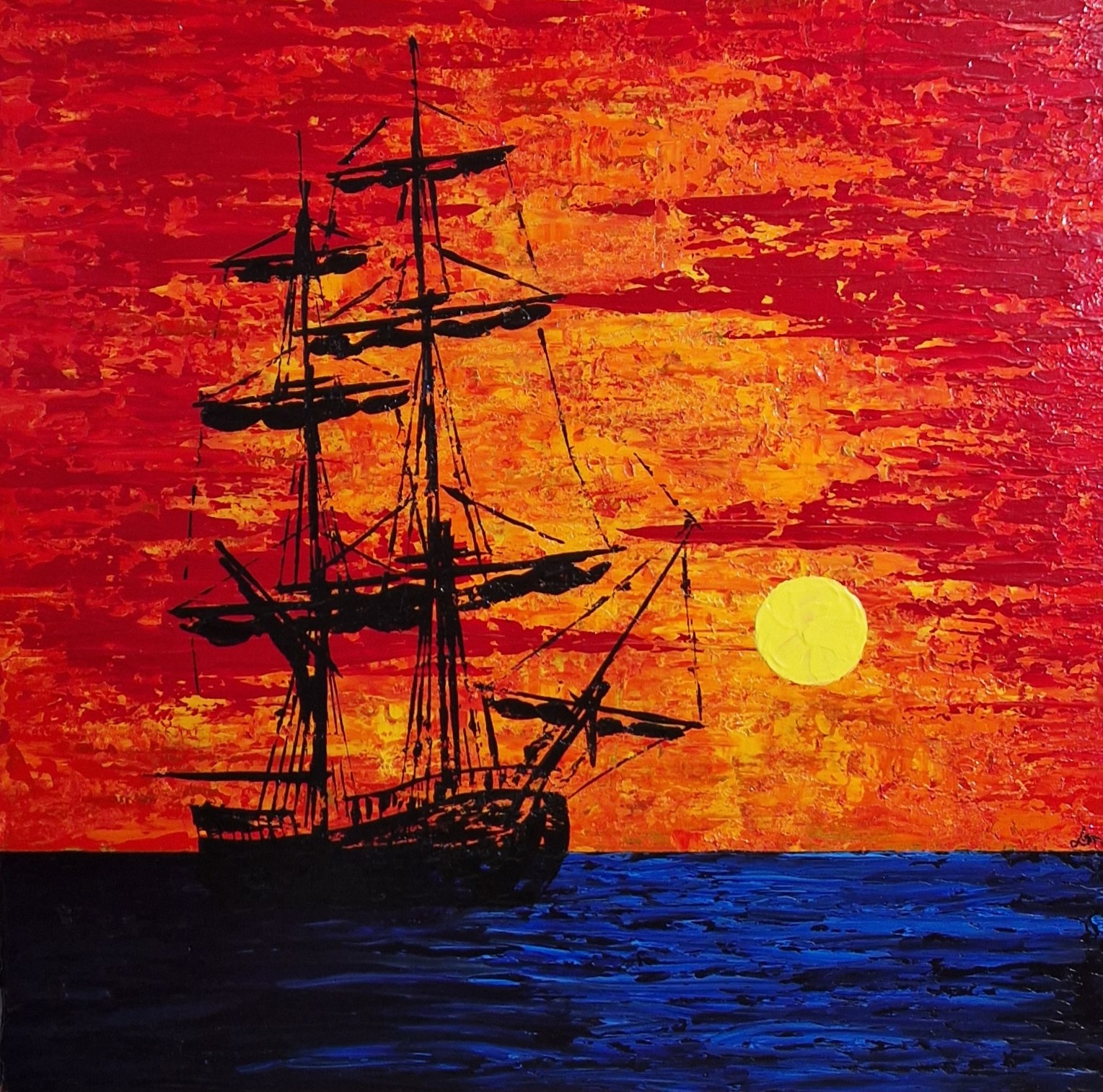 sea is open 50x50 cm